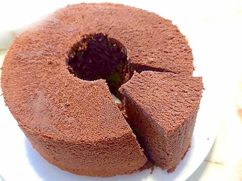 しっとり濃厚!チョコレートのシフォンケーキ♪